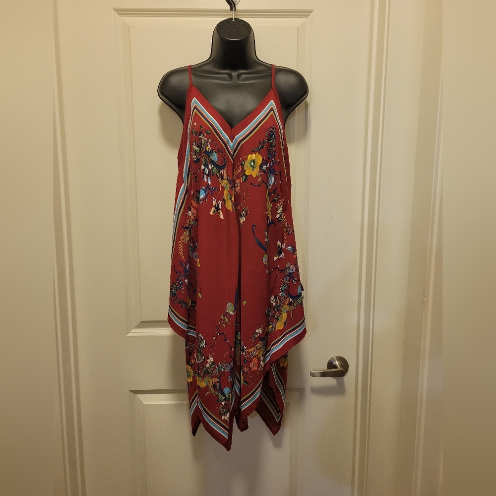 Burgundy MultiColored Boutique Kimono Blouse
